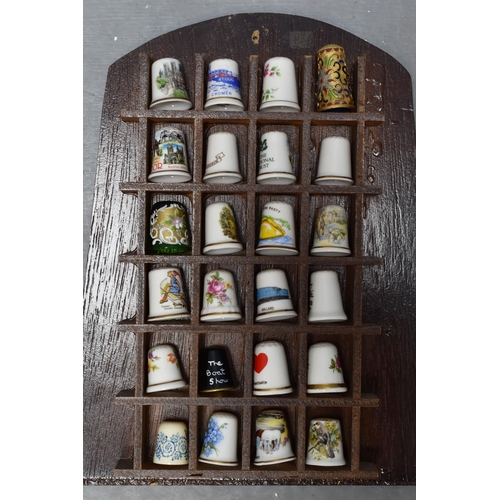 416 - LARGE collection of Collectable Thimbles to include 925 Silver