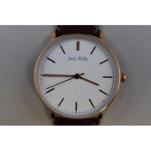 69 - Jack Wills Gents Quartz Watch with Leather Strap (Working)