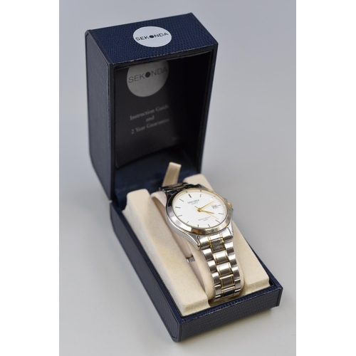 72 - Sekonda Quartz Watch in Box (Working)