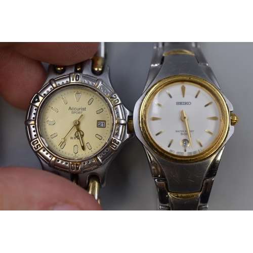 74 - Two Ladies Watches to include Accurist and Seiko (Both Working)