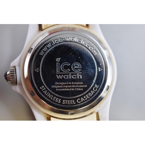 77 - Ice Watch with Date Function and Rubberised Strap (Working)