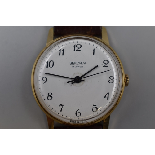 81 - Working Sekonda 19 Jewels Gents Watch