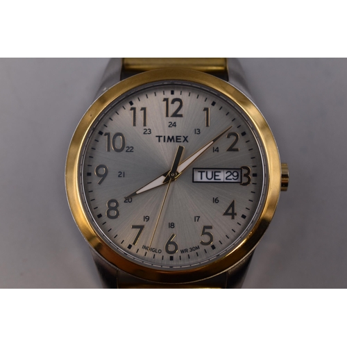 83 - Timex Indigo Day / Date Gents Watch (Working)