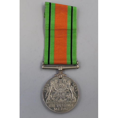 George VI WWII Defence Medal Complete With Ribbon