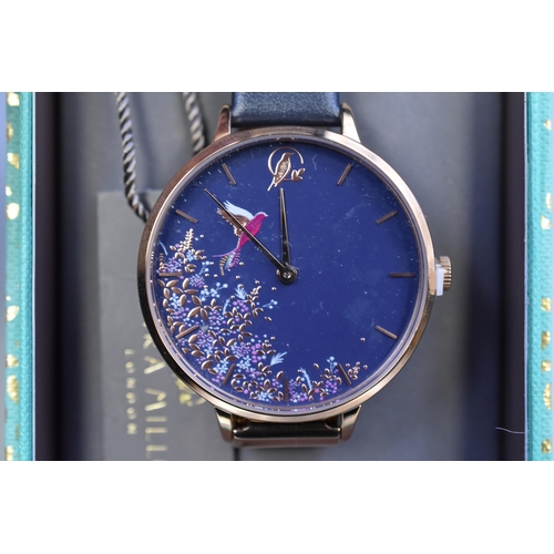 96 - A Sara Miller Chelsea Collection Hummingbird Watch, In Presentation Case