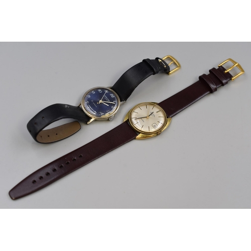 98 - Two Gents Mechanical Watches (Worldtime 17 Jewels & Rotary Incbloc)