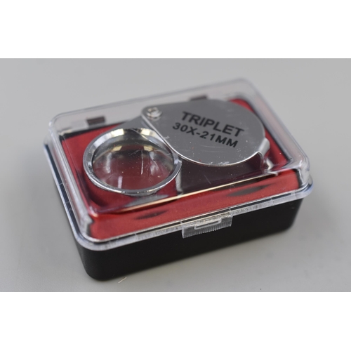 111 - Triplet Jewellers Loupe in Box 30 x x21mm