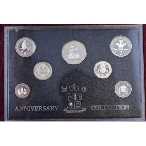 152 - 1996 Royal Mint Anniversary Silver Proof Collection. Complete with Certificate in Presentation Case