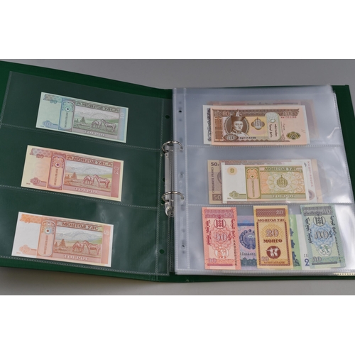 175 - Large Selection of Uncirculated Worldwide Banknotes. Includes Mongolia, Pakistan, Uzbekistan, Indone... 