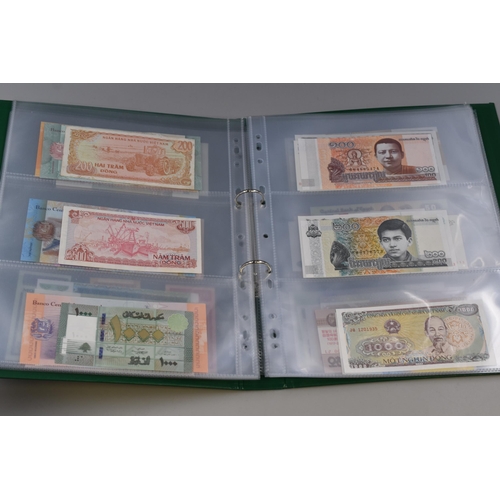 175 - Large Selection of Uncirculated Worldwide Banknotes. Includes Mongolia, Pakistan, Uzbekistan, Indone... 