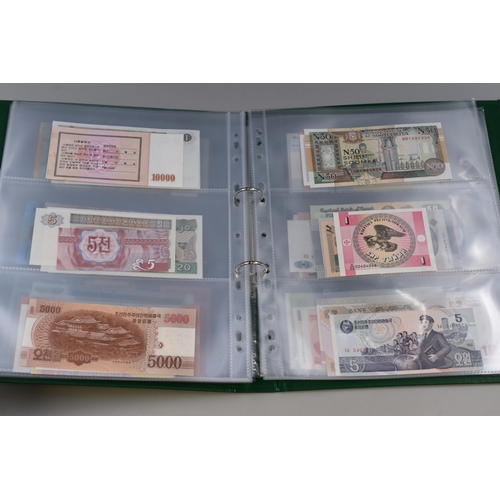 175 - Large Selection of Uncirculated Worldwide Banknotes. Includes Mongolia, Pakistan, Uzbekistan, Indone... 