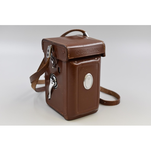 219 - A Franke & Heidecke Rollei Rolleiflex DPB T 2116564 DBGM Camera in Original Leather Case