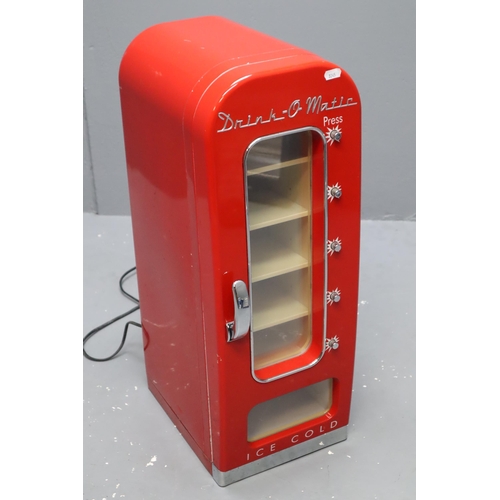 532 - Drink-O-Matic Ice Cold Drinks Fridge, Powers on (25.5” x 15” x 9.5”)