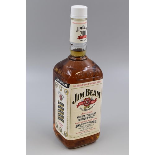 472 - 1 Ltr Sealed Bottle of Jim Beam Kentucky Straight Bourbon Whiskey