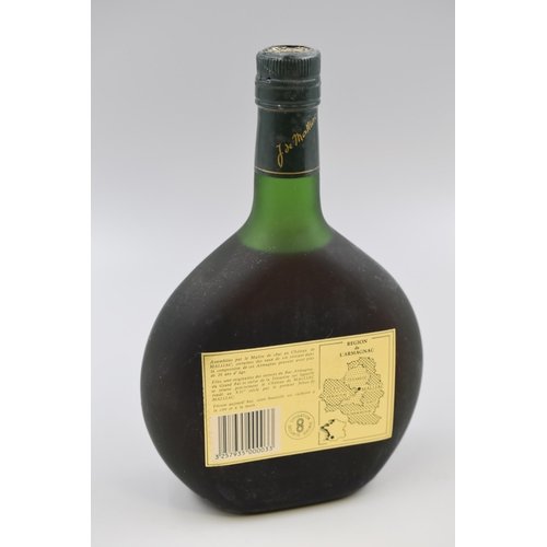 474 - Sealed Bottle of Armagnac J.De Malliac 70cl (40%)