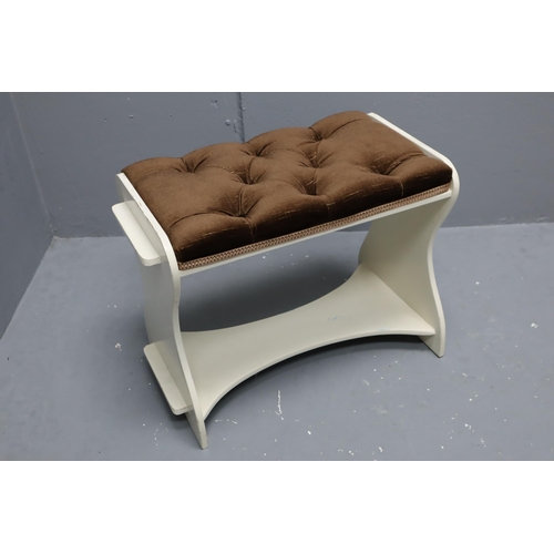 583 - Vintage Dressing Table Stool (20.5” x 16” x 12”)