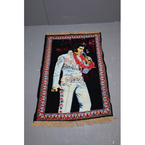 584 - Vintage Elvis Wall Tapestry 56” x 35”