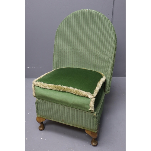 591 - Mid Century Ercol Armchair and a Lloyd Loom Style Bedroom Chair