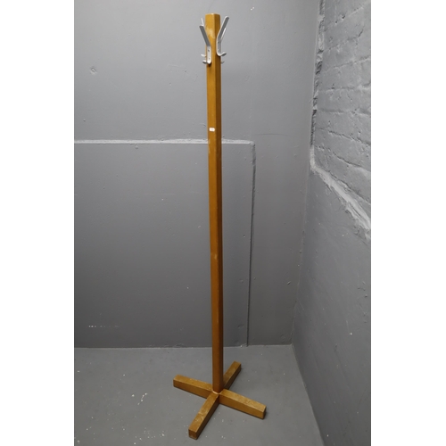 593 - Wooden Coat Stand Approx 69