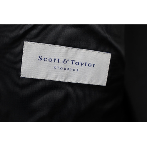 650 - Scott & Taylor Wool Mix Dinner Suit with Trousers 42” Waist and L Size Jacket (no label)