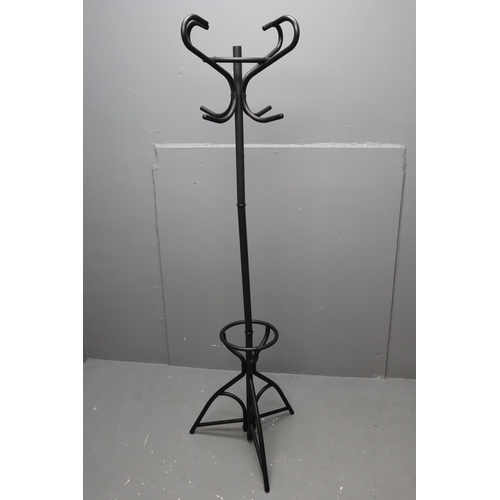 606 - A Black Metal Coat/Umbrella Stand, Approx 68