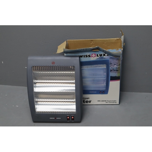 663 - Boxed Low Wattage Heater by Swiss Luxx (Powers on)