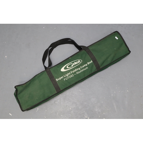 664 - A Gelert Super Light Folding Camp Bed Aluminium in Bag