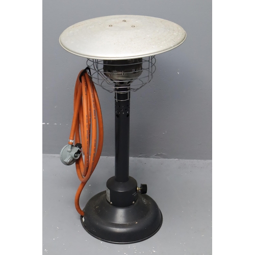 614 - Small European Outdoor Chef Patio Heater complete with Hook-Up pipe and Bottle Fitment approx 30