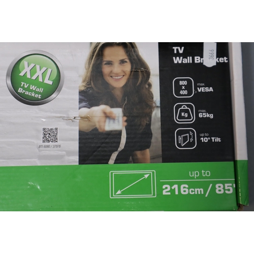 625 - Two Boxed items to include XXL Tilt TV Wall Bracket by Vivanco and a High Grain Compact Digital Prof... 