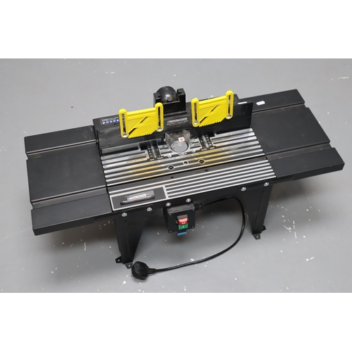 637 - ToolTronix 1800W Bench Mounted Electric Router Table.