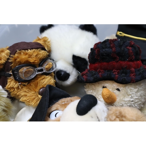 834 - Large Selection of Promotional Soft Toys, including Britannia, JMC, Russ, Biggles and More