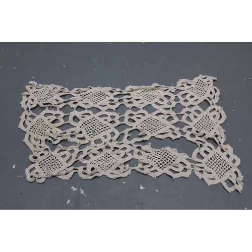 838 - Selection of Crochet Dollies and Table Cloths