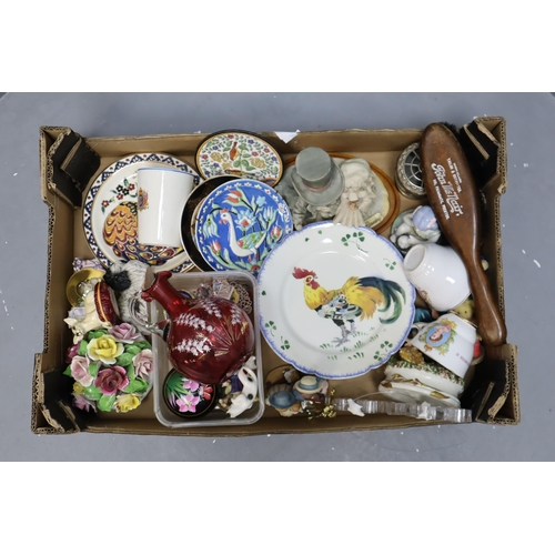 843 - Mixed Selection of items to include French K&G Luneville Cockerel Plate, Vintage John McNair Pre... 