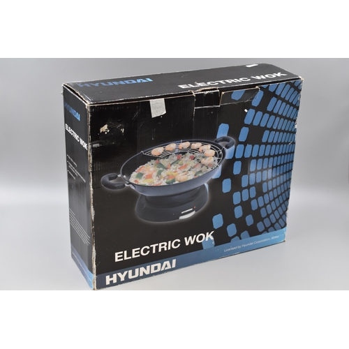 808 - Hyundai Electric Wok in Original Box (Working when Tested)