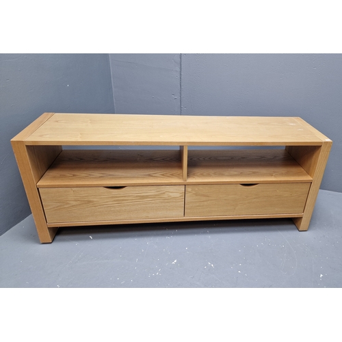 631 - Low modern Two drawer media unit