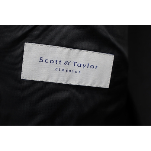 650 - Scott & Taylor Wool Mix Dinner Suit with Trousers 42&rdquo; Waist and L Size Jacket (no label)