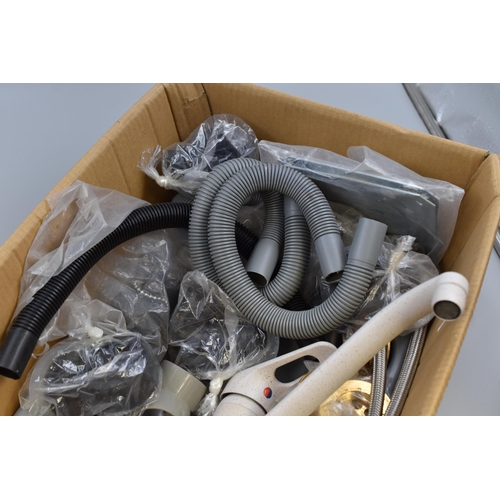 719 - A Selection of Plumbing Accessories To Include Ballofix Valves, Mono Block Sink Mixer Tap, Brass Pla... 