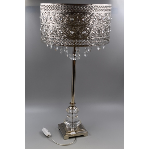 731 - Large Decorative Indian style Lamp untested no plug fitted 29