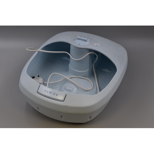 738 - A 'Pumice' Footspa With Two Vibration Levels, Powers on When Tested