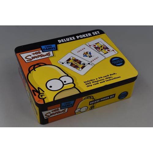 749 - Simpson’s Deluxe Poker Set in Tin