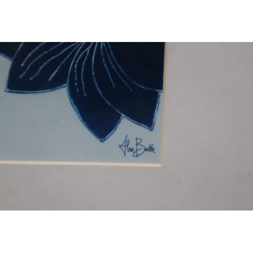 775 - Two Floral Prints in Modern Bevel Edged Frames, Approx 24