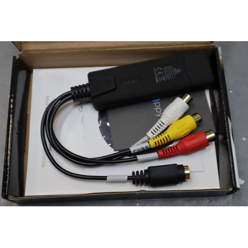 776 - A Large Selection of Computer and TV Accessories To Include ADSL Modem, Sky Remotes, USB-C To Headph... 