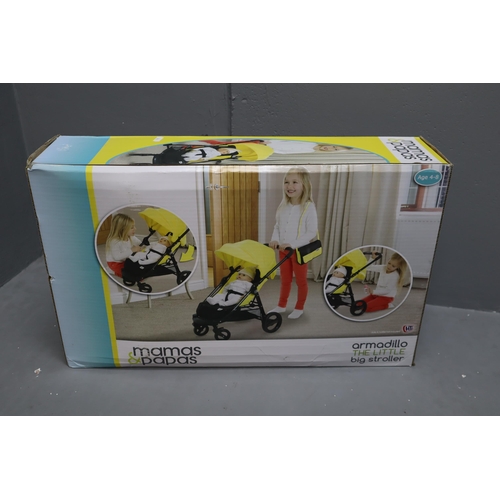 783 - Brand New Boxed Mamas & Papas Armadillo Little Big Stroller Childs Pram, with Change Bag (RRP £5... 