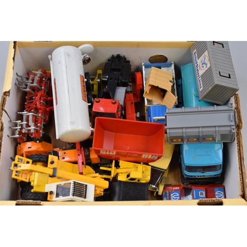 209 - A Selection of Various Die Cast Vehicles To Include Britains, Matchbox, Corgi, And More