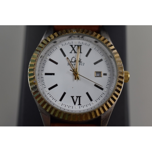 95 - Limit Gents Quartz Watch complete with Presentation Box (Working)