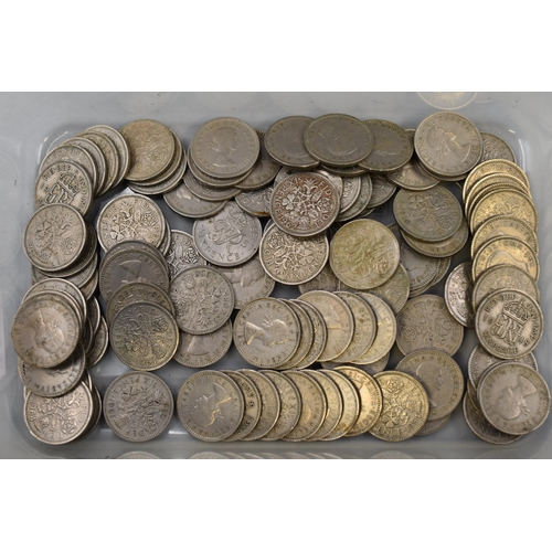 119 - Approx 100 Sixpence Coins