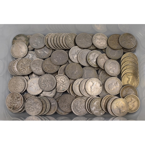 123 - Approx 100 Sixpence Coins