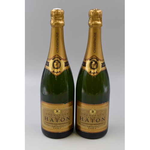 241 - Two Sealed Bottles of Champagne, Jean Noel Haton Cuvee De Reserve Brut