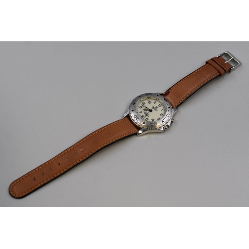 129 - Yess Illuminated Quartz Watch with Leather Strap (Working)