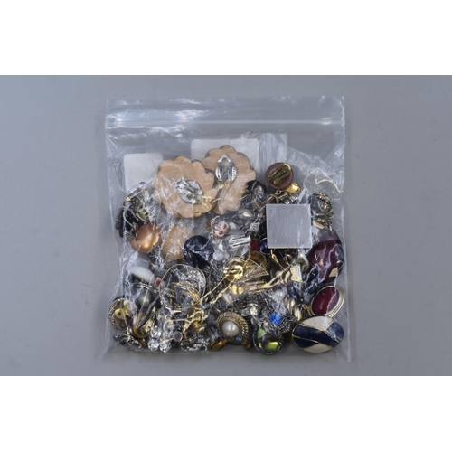 136 - Mixed Bag of Clip on Earrings